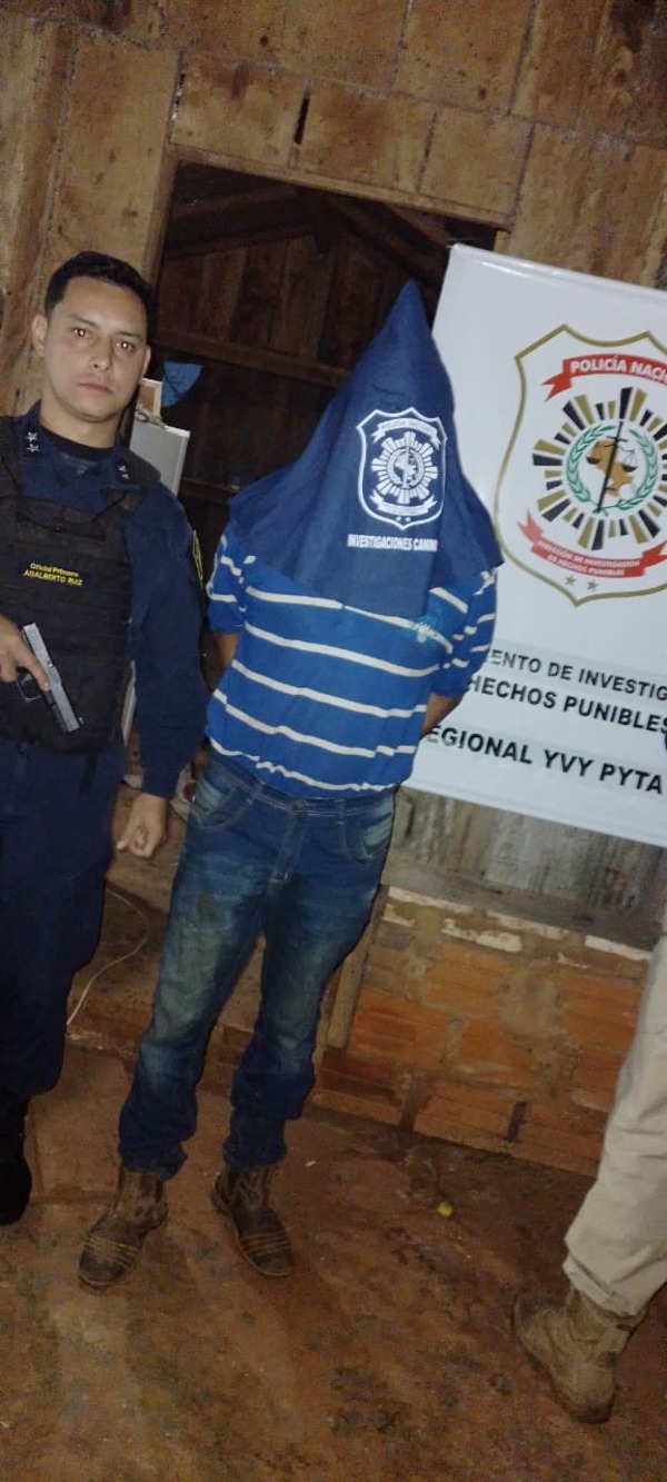 Policía detiene a supuesto autor de homicidio doloso en Canindeyú