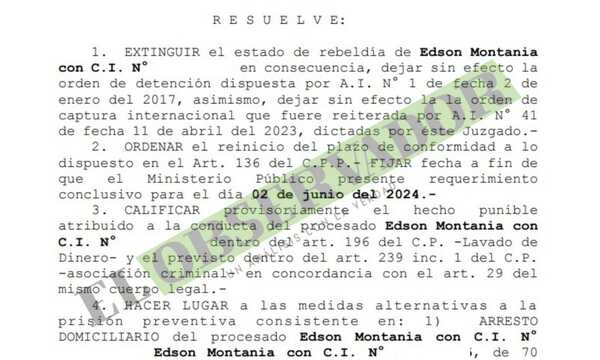 Otorgan arresto domiciliario a brasileño por ser mayor de 70 años