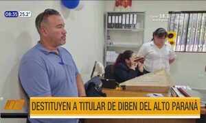 Destituyen a titular de la Diben de Alto Paraná | Telefuturo