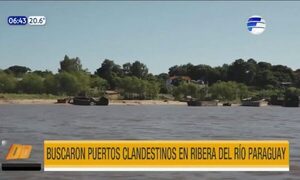 Buscaron nuevos puertos clandestinos en ribera del río Paraguay | Telefuturo