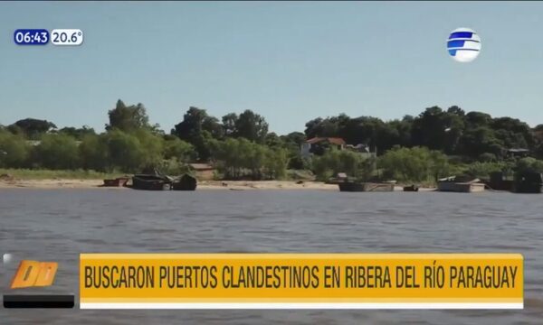 Buscaron nuevos puertos clandestinos en ribera del río Paraguay | Telefuturo