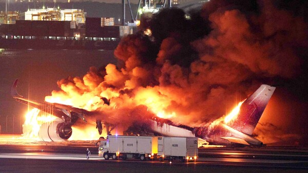 Japan Airlines estima pérdidas de USD 104 millones por avión incendiado