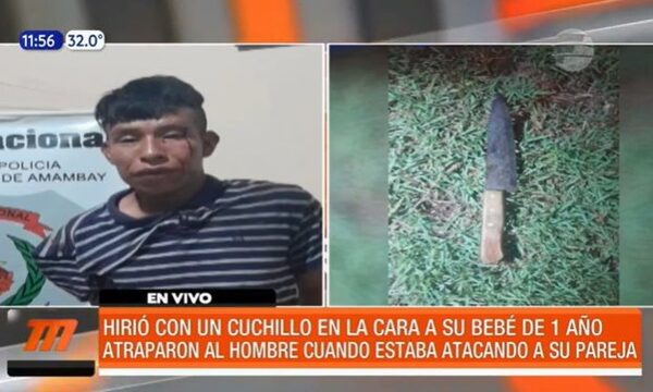 Un hombre hirió con un cuchillo a su bebé de un año | Telefuturo