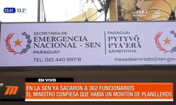 La SEN saca a 362 funcionarios y ministro admite que había planilleros | Telefuturo