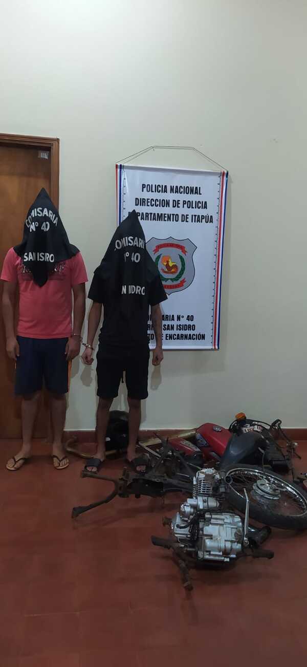 Aprehendidos y objetos recuperados en operativo policial en Encarnación