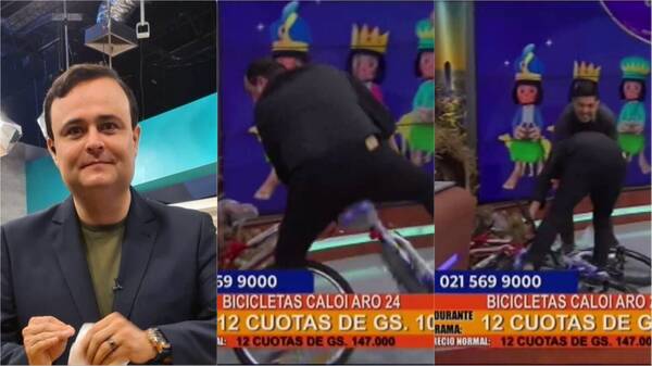 [VIDEO] Mi primera chamba... Bruno Pont quiso promocionar una bici y terminó mal