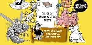 Mañana habilitan expo "comic" en homenaje al querido dibujante "Yor"