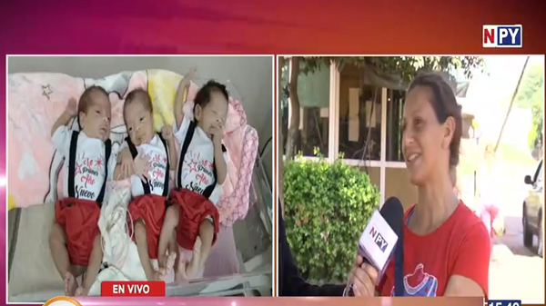 Bendición por tres: Padres de trillizas piden ayuda a la ciudadanía - Noticias Paraguay