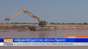 Río Pilcomayo ingresa desde anoche con buen caudal por la embocadura