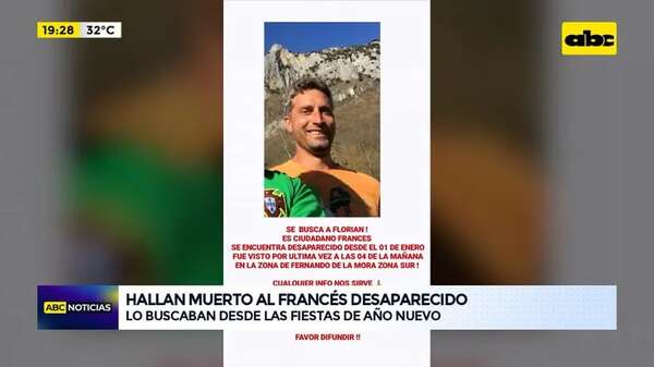 Video: hallan muerto al francés desparecido en Paraguay desde año nuevo - ABC Noticias - ABC Color