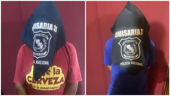 Aprehenden a presunto autor de un hurto domiciliario y al supuesto reducidor de los objetos robados - Policiales - ABC Color