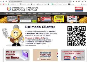 ANDE: ¿Cómo le llegará la factura electrónica a sus clientes? - Economía - ABC Color