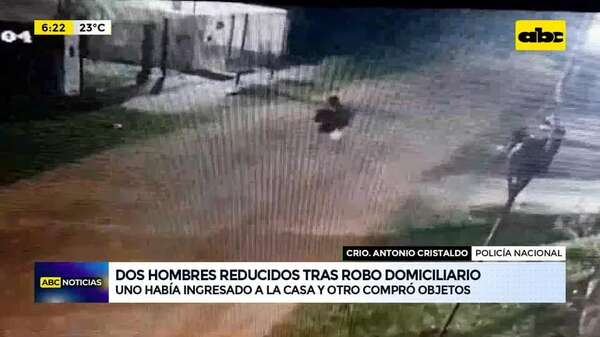 Video: Dos hombres reducidos tras robo domiciliario - ABC Noticias - ABC Color