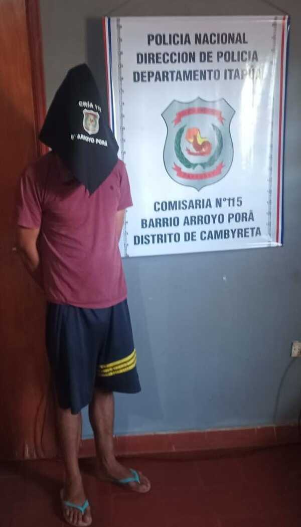 Tras hecho de hurto agravado aprehenden al supuesto autor en Arroyo Porã