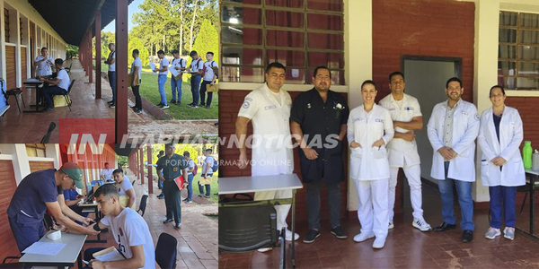 VII REGIÓN SANITARIA BRINDÓ ATENCIONES A LOS ASPIRANTES DEL COMISOE - Itapúa Noticias
