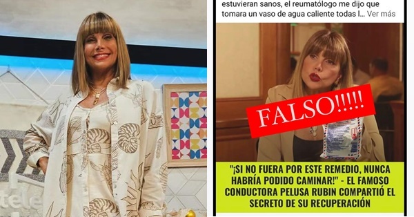 Volvieron a involucrar a una celebridad con un “remedio curativo”, esta vez a Pelusa Rubín - EPA