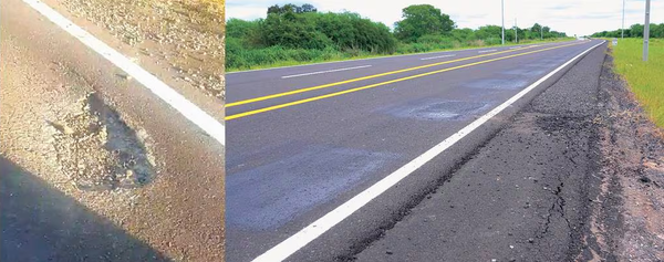 Abrirán investigación para determinar la causa de baches y fisuras en la nueva ruta Transchaco - trece