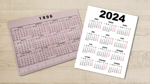 Calendarios de 1996 causan sensación en internet al ser idénticos a los de 2024