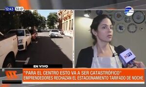 Emprendedores rechazan el estacionamiento tarifado nocturno | Telefuturo