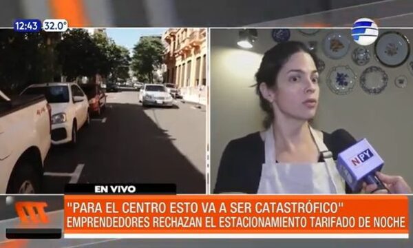 Emprendedores rechazan el estacionamiento tarifado nocturno | Telefuturo