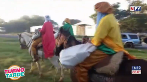Reyes llegan en caballos a Misiones - Noticias Paraguay