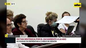 Video: dictan sentencia por el vaciamiento a la Aso de Funcionarios Públicos y Docentes - Crimen y castigo - ABC Color