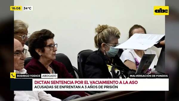 Video: dictan sentencia por el vaciamiento a la Aso de Funcionarios Públicos y Docentes - Crimen y castigo - ABC Color