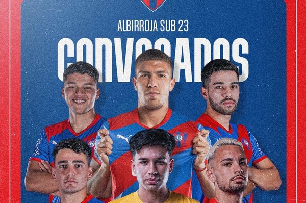 Versus / Cerro Porteño felicita a sus convocados a la Albirroja para el Preolímpico 2024