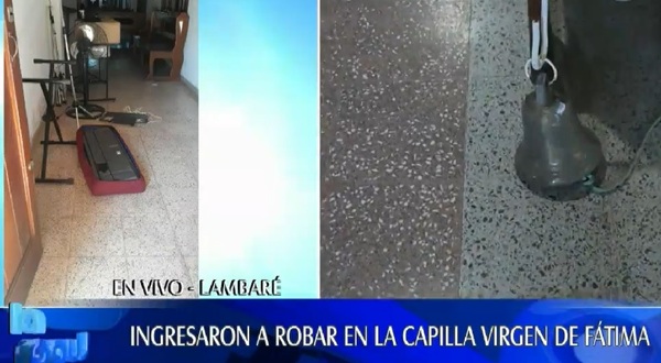 Hurtaron víveres y valiosos objetos de una capilla de Lambaré - Noticias Paraguay