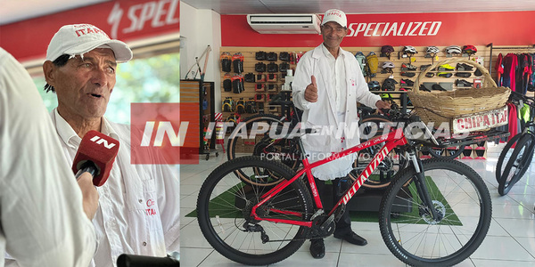 “CHIPA ITAPÚA” NO PARA: RAMÓN RECORRE LAS CALLES EN SU BICI TODOTERRENO - Itapúa Noticias