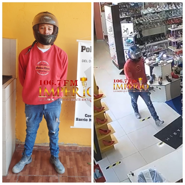 Cae a uno de los motochorros que intentó asaltar una tienda en el barrio Mariscal Estigarribia - Radio Imperio 106.7 FM