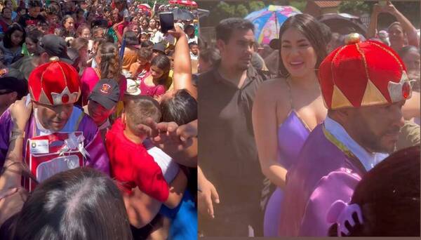 [VIDEO] Laurys Dyva fue la "Reina Maga" para los niños de Ypane