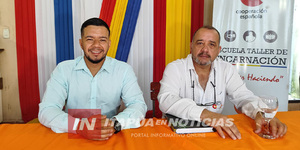 DIEGO AQUINO INVITA A JÓVENES A FORMARSE EN LA ESCUELA TALLER DE ENCARNACIÓN  - Itapúa Noticias