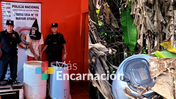 Policía de Mayor Otaño captura a ladrón y recupera objetos