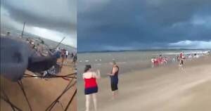 Diario HOY | VIDEO | Tormenta espanta a veraneantes en playas de Encarnación y Ayolas