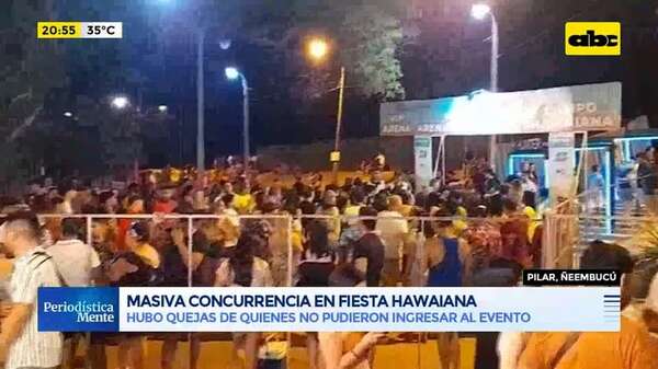Video: Masiva concurrencia en fiesta Hawaiana - Periodísticamente - ABC Color