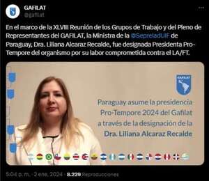 Paraguay preside Gafilat en medio de contradicciones - Política - ABC Color