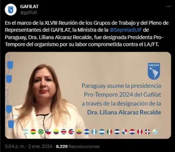 Paraguay preside Gafilat en medio de contradicciones - Política - ABC Color