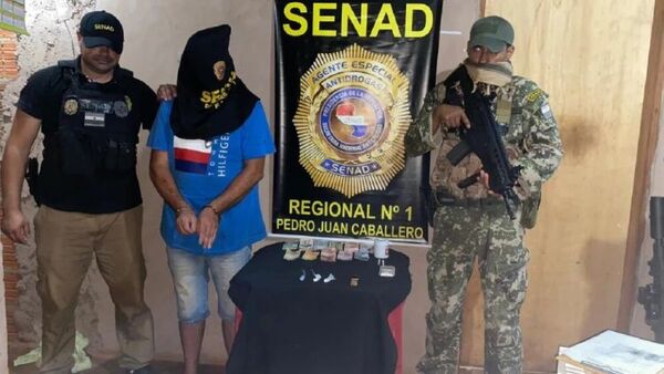 Detienen a reincidente microtraficante en Pedro Juan Caballero
