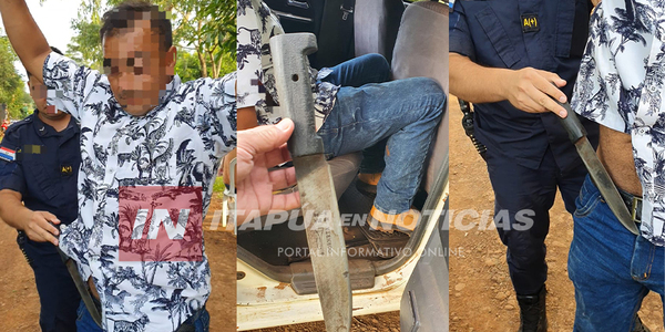 APREHENDIERON A SUJETO CON UN MACHETILLO EN EL B° CHAIPE DE ENCARNACIÓN - Itapúa Noticias