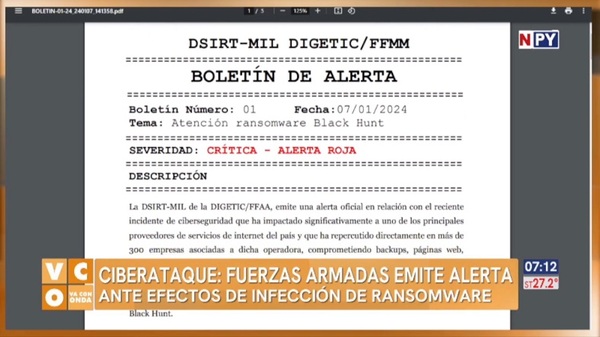 Instituciones del Estado deben priorizar ciberseguridad, dicen desde el Mitic - Noticias Paraguay
