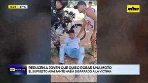 Video: Reducen a joven que quiso robar una moto  - ABC Noticias - ABC Color