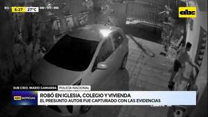 Video: Robó en iglesia, colegio y vivienda  - ABC Noticias - ABC Color