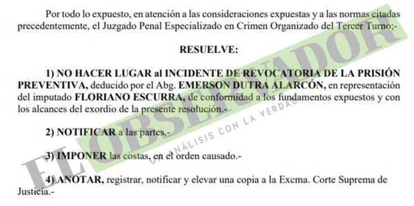 Rechazan intento de revocar prisión preventiva para supuesto líder narco