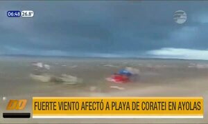 Temporal asusta a bañistas de Encarnación y Ayolas | Telefuturo
