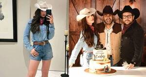 La Nación / Nadia Ferreira se robó miradas en la fiesta vaquera de Carlos Adyan