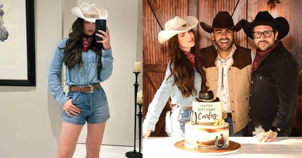 La Nación / Nadia Ferreira se robó miradas en la fiesta vaquera de Carlos Adyan
