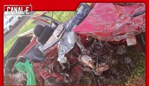Fatal accidente en Canindeyú una pareja perdió la vida