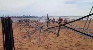 Devastador temporal causa millonarias pérdidas a prestadores de servicios en la Playa San José