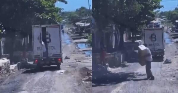 Diario HOY | Mostró su destreza pero para delinquir: hábil ladrón roba evaporador de camión en marcha